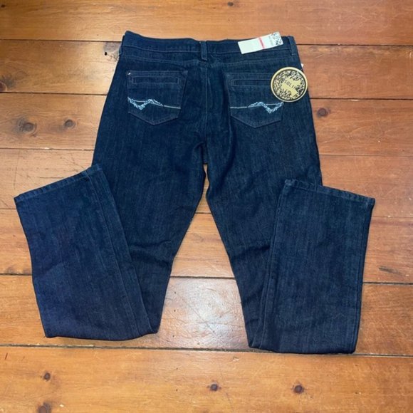 Gasoline Straight Leg Mid Rise Jeans - Picture 2 of 12